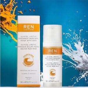 REN Clean Skincare Glycol Lactic Radiance Renewal Mask with AHA
